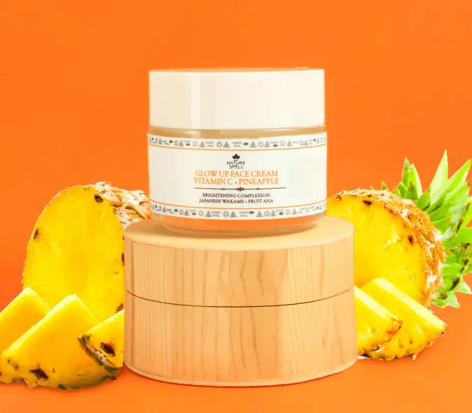 Vitamin C & Pineapple Glow Up Face Cream 100ML - Nature Spell 